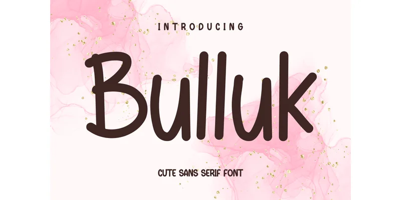 Bulluk Font by Minimalist Eyes — Sans Serif Font