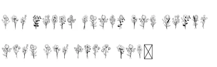 Bunch of Flowers by BK Creative Designs — Dingbats Font — thumbnail 5