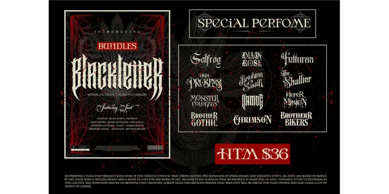 Bundles Blackletter Font by ismanayuda by ismanayuda — Blackletter Font