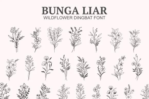 Bunga Liar by Letterayu — Dingbats Font