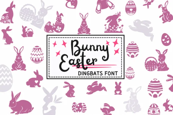 Bunny Easter by PraewDesigns — Dingbats Font