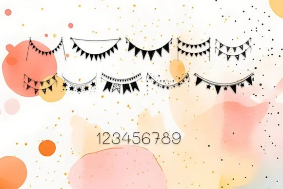 Bunting Banners for Party Decorations by MOMAT THIRTYONE — Dingbats Font — thumbnail 4