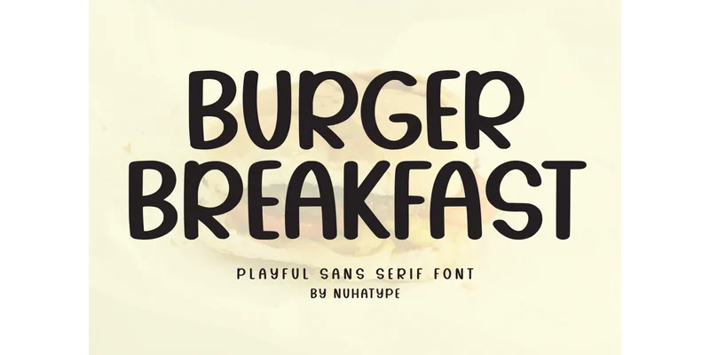 Burger Breakfast Font by Nuhatype — Sans Serif Font