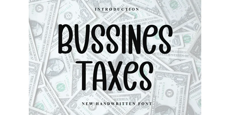 Bussines Taxes Font by Inermedia STUDIO — Sans Serif Font