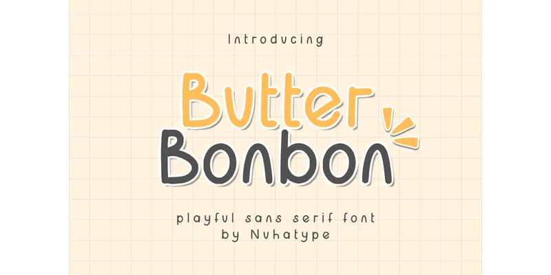 Butter Bonbon Font by Nuhatype — Sans Serif Font