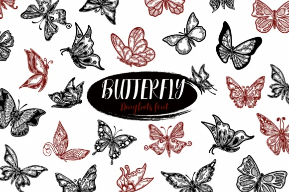 Butterfly by Suphitchaya — Dingbats Font