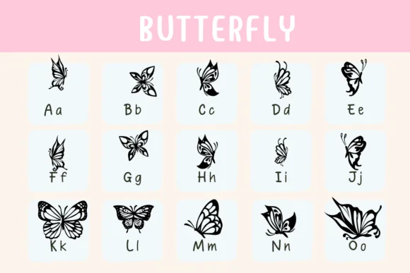 Butterfly by Nongyao — Dingbats Font — thumbnail 2