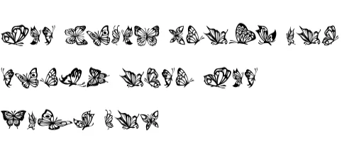 Butterfly by Nongyao — Dingbats Font — thumbnail 8