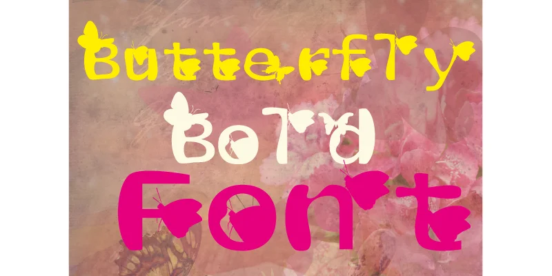 Butterfly Bold Font by Timhar Designer by Timhar Designer — Decorative Font