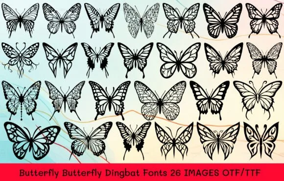 Butterfly Butterfly by MOMAT THIRTYONE — Dingbats Font
