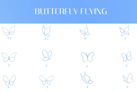Butterfly Design by Heartcraft Atelier — Dingbats Font — thumbnail 4