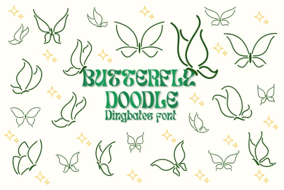 Butterfly Doodle by Chonada — Dingbats Font