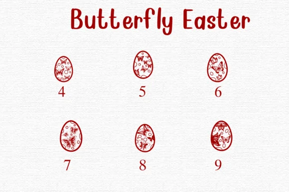 Butterfly Easter by Nongyao — Dingbats Font — thumbnail 4