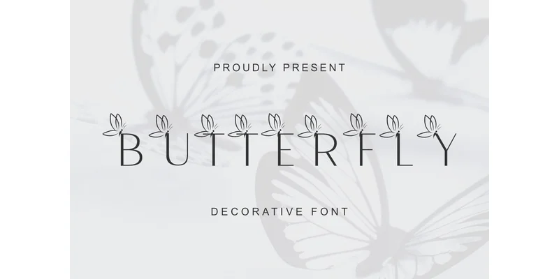 Butterfly Font by SiapGraph by SiapGraph — Decorative Font