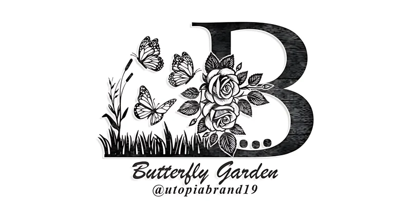 Butterfly Garden Monogram Font by utopiabrand19 by utopiabrand19 — Decorative Font