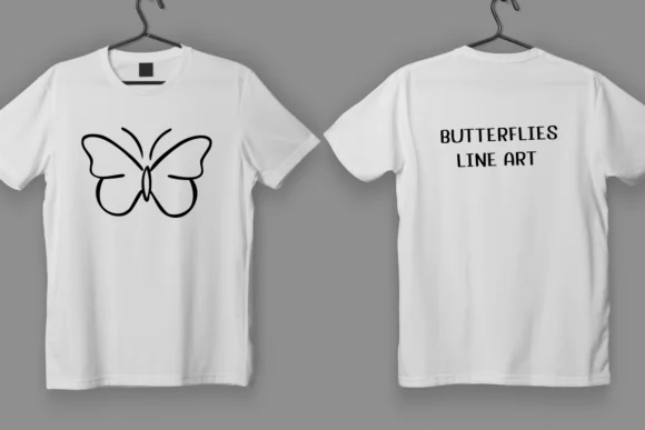 Butterfly Line Art by Ketsarin — Dingbats Font — thumbnail 6