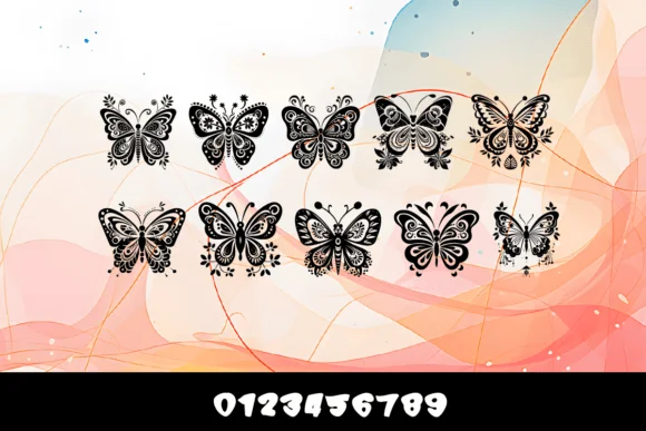 Butterfly New by MOMAT THIRTYONE — Dingbats Font — thumbnail 3