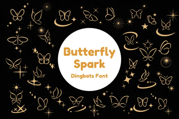 Butterfly Spark by Nun Sukhwan — Dingbats Font