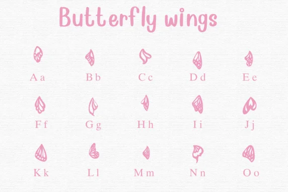 Butterfly Wings by Nongyao — Dingbats Font — thumbnail 2