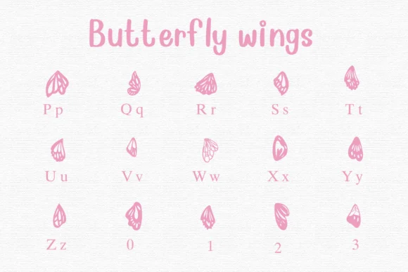 Butterfly Wings by Nongyao — Dingbats Font — thumbnail 3