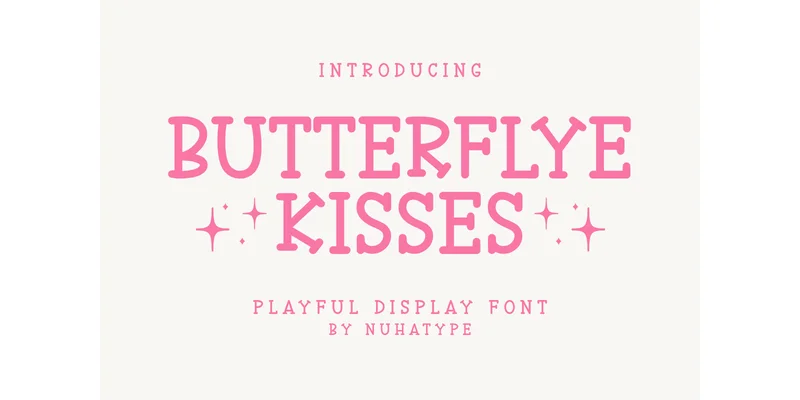 Butterflye Kisses Font by Nuhatype — Sans Serif Font