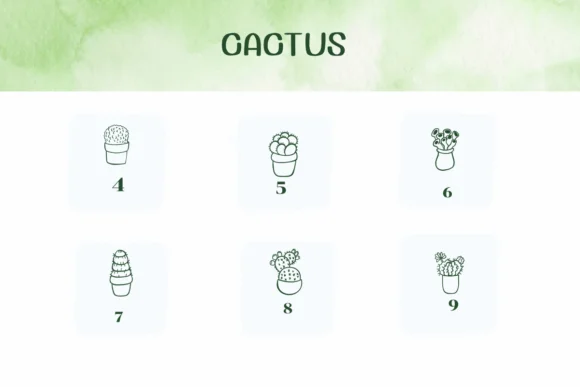 Cactus by Ketsarin — Dingbats Font — thumbnail 4