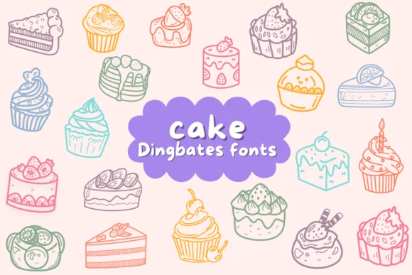 Cake by Natchuta — Dingbats Font