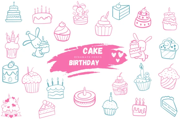 Cake Birthday by Suphitchaya — Dingbats Font