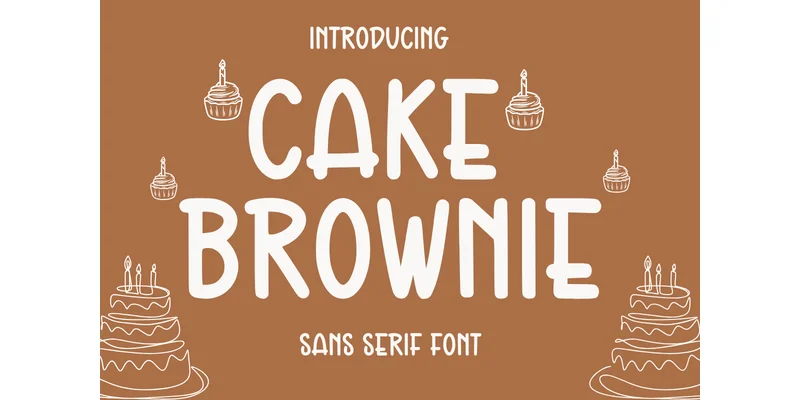 Cake Brownie Font by CraftedType Studio — Sans Serif Font