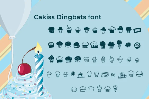 Cakiss by Ciriative — Dingbats Font