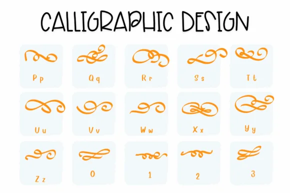 Calligraphic Design by Sirinart — Dingbats Font — thumbnail 3