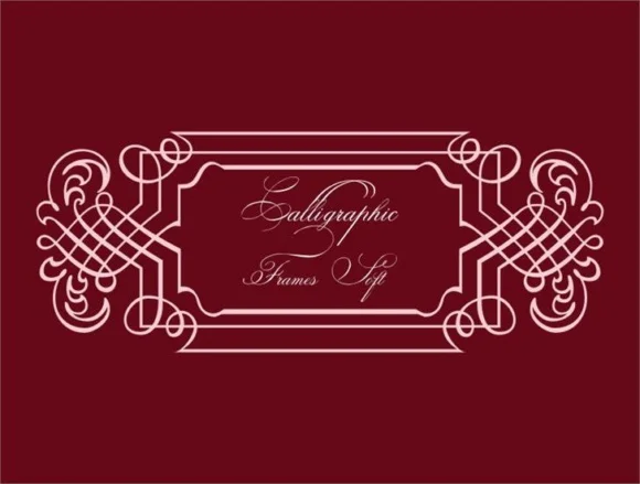 Calligraphic Frames Soft by Intellecta Design — Dingbats Font