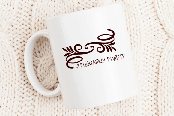 Calligraphy Swirls by Sirinart — Dingbats Font — thumbnail 5