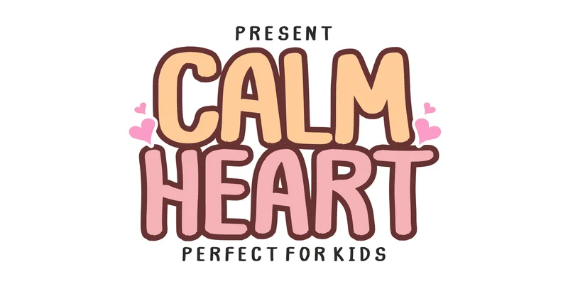 Calm Heart Font by anamalmusyaffaCreative by anamalmusyaffaCreative — Display Font