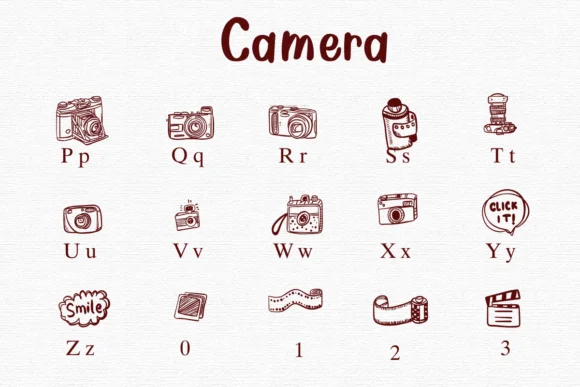 Camera by Nongyao — Dingbats Font — thumbnail 4
