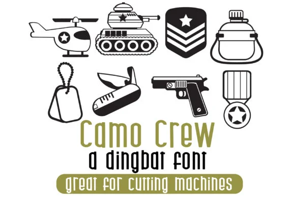 Camo Crew by Illustration Ink — Dingbats Font