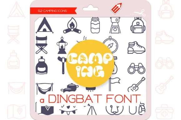 Camping by WADLEN — Dingbats Font