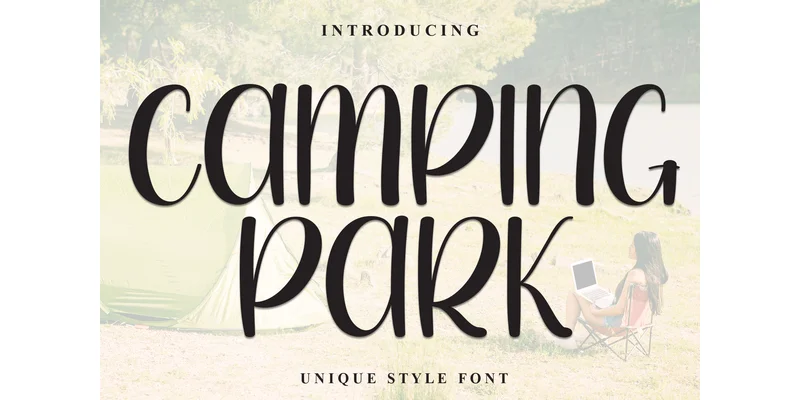 Camping Park Font by Robbots stores — Display Font