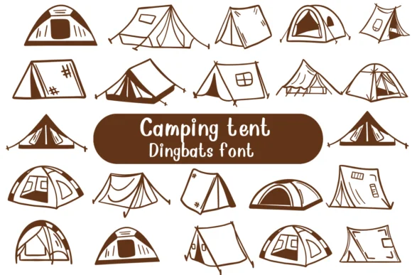 Camping Tent by Nongyao — Dingbats Font