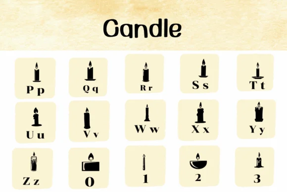 Candle by Ketsarin — Dingbats Font — thumbnail 3