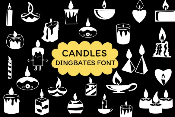 Candles by Natchuta — Dingbats Font