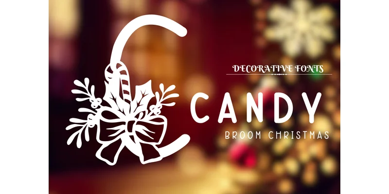 Candy Broom Christmas Font by PraewDesigns by PraewDesigns — Decorative Font