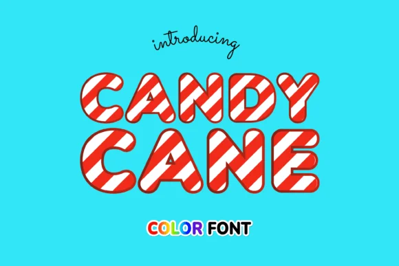 Candy Cane by JUSTTYPE — Color Fonts Font