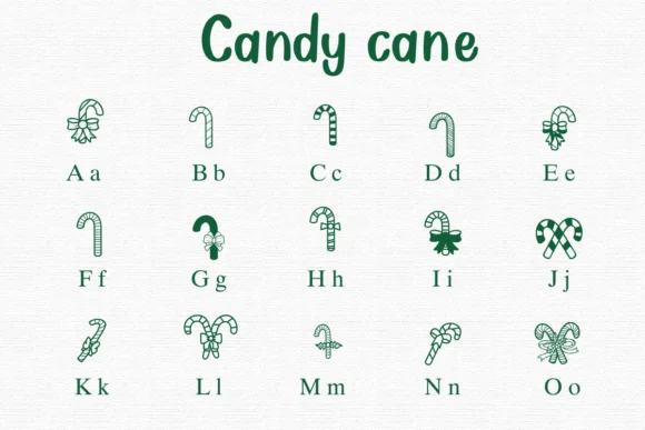 Candy Cane by Nongyao — Dingbats Font — thumbnail 2