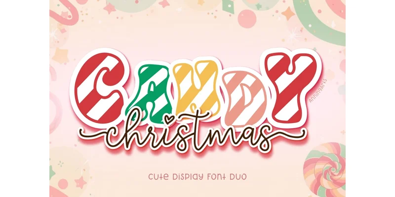 Candy Christmas Duo Font by AnningArts by AnningArts — Decorative Font