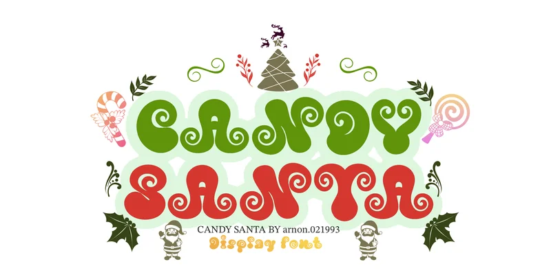 Candy Santa Font by arnon.021993 by arnon.021993 — Decorative Font