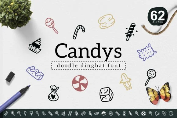 Candys by YandiDesigns — Dingbats Font