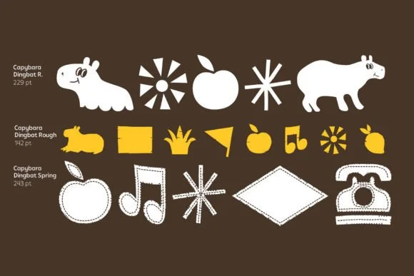 Capybara by Rodrigo Typo — Dingbats Font