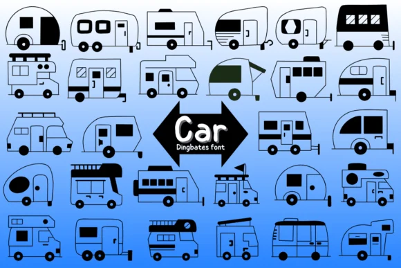 Car by Chonada — Dingbats Font