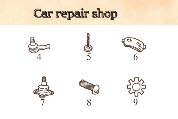 Car Repair Shop by Nongyao — Dingbats Font — thumbnail 4